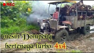 Langsir sawit pakai gerandong mesin Dompeng bertenaga turbo 4x4