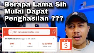 BERAPA LAMA UNTUK DAPAT PENGHASILAN DI SHOPEE AFFILIATE | TERBARU 2026