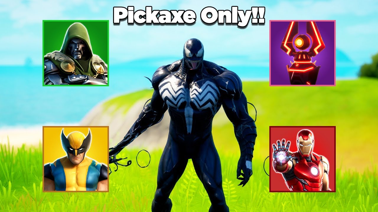 Killing All Mythic Bosses & A Gorger Using Only A Pickaxe Challenge *IMPOSSIBLE*