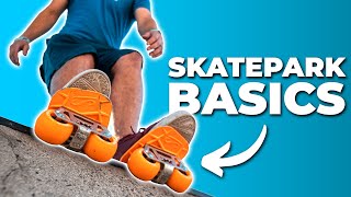 How to Freeskate in a Skatepark! (Beginner Tutorial)