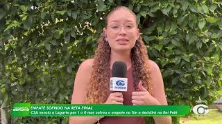 CSA vencia o Lagarto por 1 a 0 mas sofreu o empate no fim e decidirá no Rei Pelé - 22/06/2026