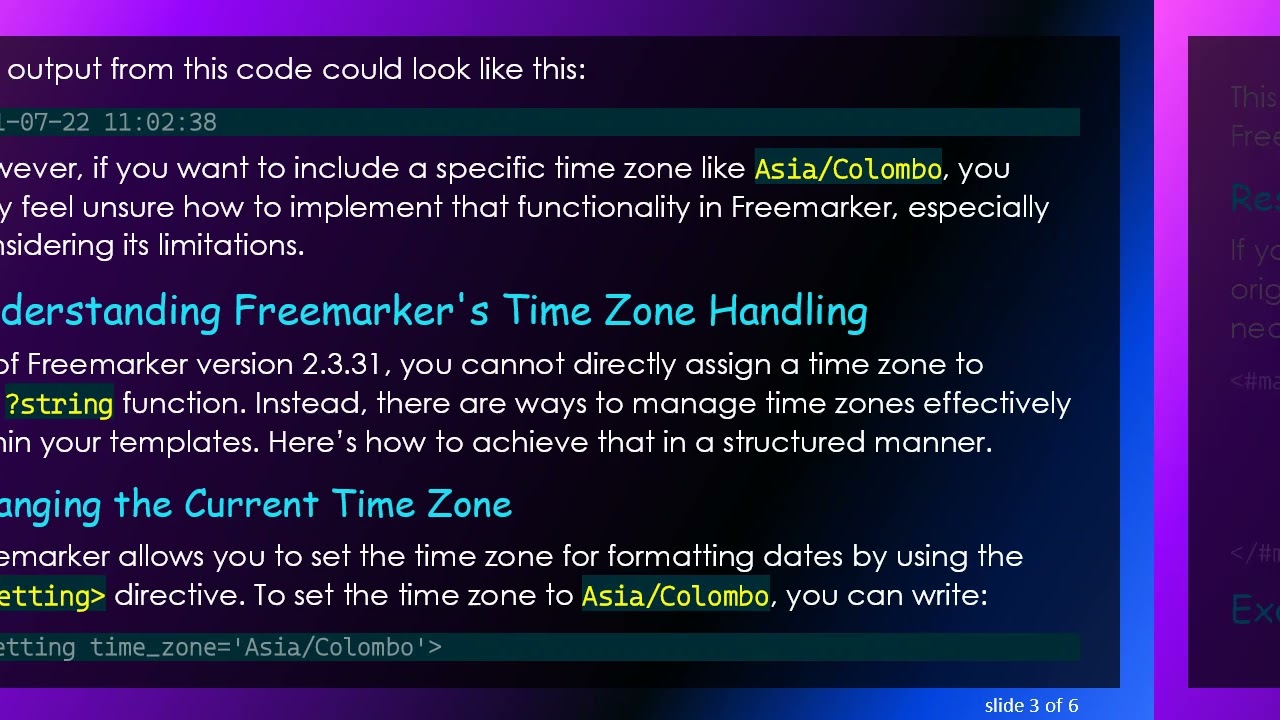 How to Convert Milliseconds to Date with Time Zone in Freemarker