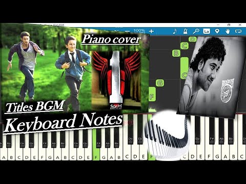 1 Nenokkadine Title Card BGM Keyboard Notes piano cover  Devi Sri Prasad  Mahesh Babu  Sukumar