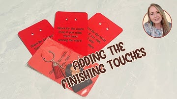 Using My Cricut to Make the Keychain Display Cards for the Seniors