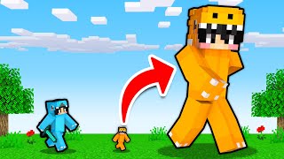 Tiny \& Giant Speedrunner VS Hunter in Minecraft!