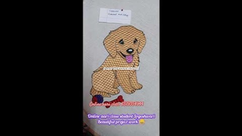 Aari class student Beautiful project work #shortsfeed #aari#aariembroidary #blousedesign #trending