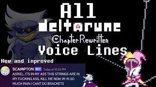 All deltarune chapter rewritten Voice Lines [updated]