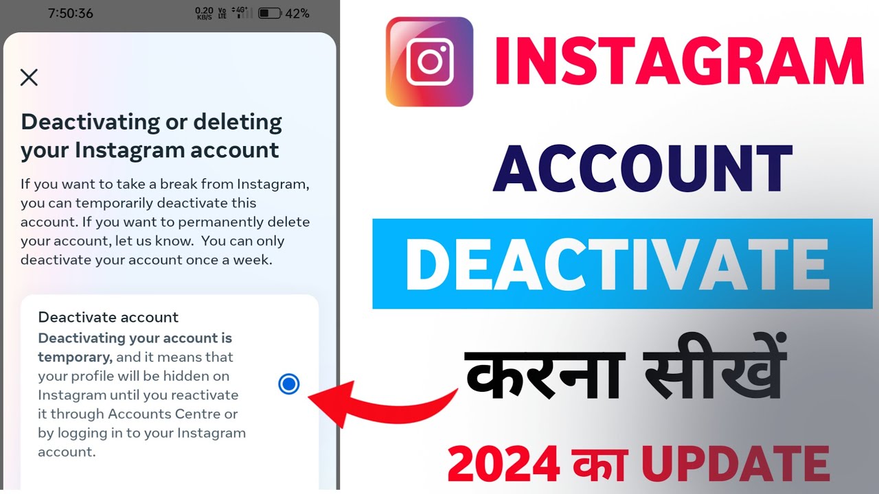 How to close instagram account temporarily instagram account