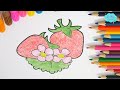 Tô màu quả dâu tây _ Coloring strawberry (Cỏ Mây channel)