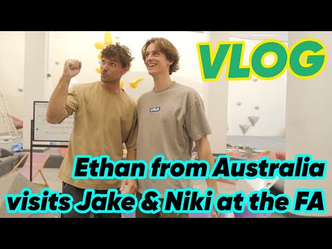 Route setter visit from Australia - Ethan at the Frankenjura Academy