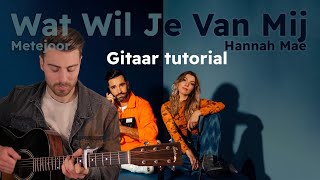 Leer 'Wat Wil Je Van Mij' spelen op gitaar - makkelijke tutorial voor beginners