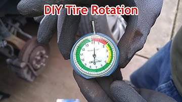 DIY Tire Rotation Using a Tire Depth Gauge!