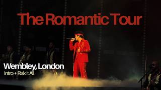 4K The Romantic Tour - Bruno Mars - Wembley London - Intro + Risk It All