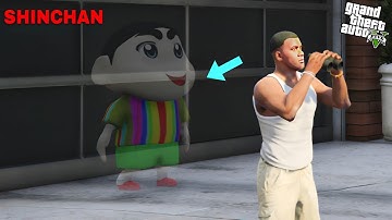 Franklin Trying To Find Hidden Shinchan and Pinchan In Hide & Seek Challenge In GTA 5