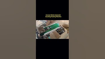 Incense sticks automatic counting packaging machine 2 station one #incensepackingmachine #counting