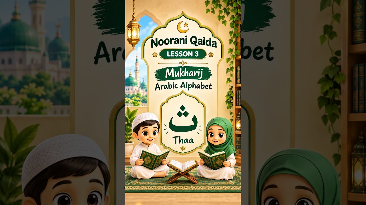 Learn the Qur’an one letter at a time.Lesson 03 Arabic Makharij Letter Thaa (ث) #quran #learnquran