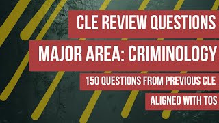 Criminology Review Questions | CLE screenshot 2