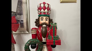 Costco 6ft (1.8m) Un-Lit Wood Carved Nutcracker  2