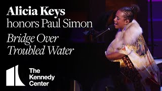 Video thumbnail of "Alicia Keys - "Bridge Over Troubled Water" (Paul Simon Tribute) | 2002 Kennedy Center Honors"