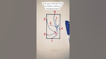 Connect the numbers without crossing the lines? Puzzle