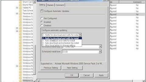 Setup Windows Automatic Update using Group Policy in Windows Server 2008