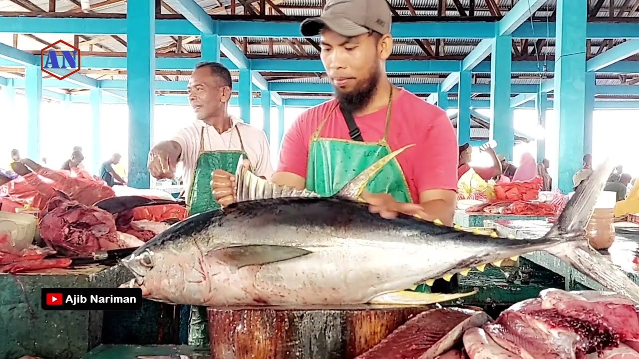⁣Wow Amazing Fresh Tuna ‼️ Cutting Fresh Yellowfin Tuna for Catering Business
