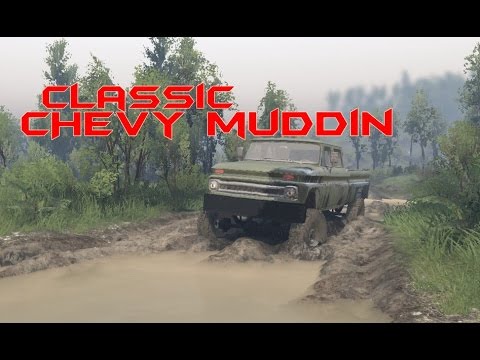 classic-4-door-chevy-truck-off-roading-|-muddin-time!