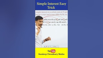 Simple Interest Short Tricks | Simple Interest | Maths Short Tricks | Sandeep Choudhary #ssc #maths