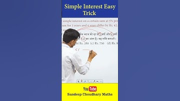 Simple Interest Short Tricks | Simple Interest | Maths Short Tricks | Sandeep Choudhary #ssc #maths