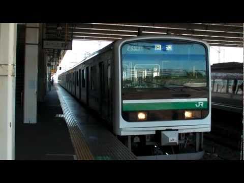 常磐線E501系回送列車 勝田駅を発車(警笛付き)