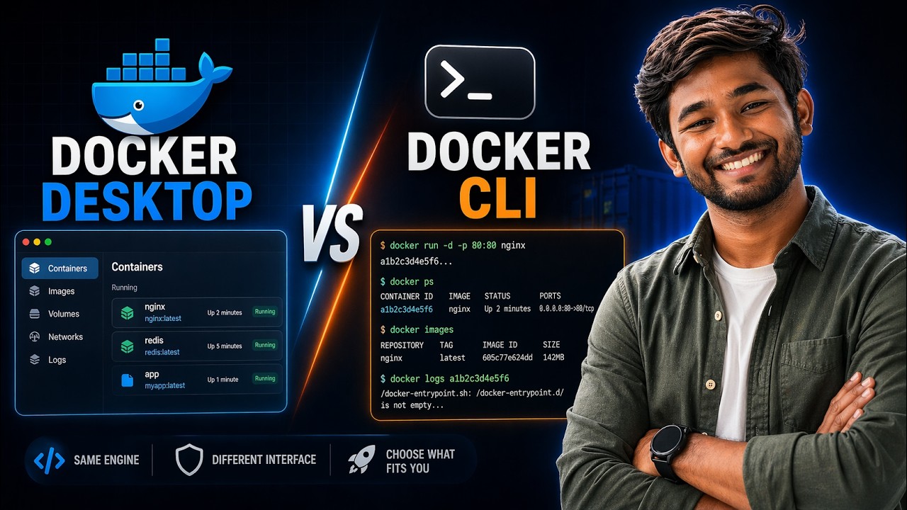 Docker Desktop vs Docker CLI | What’s the Difference? - YouTube