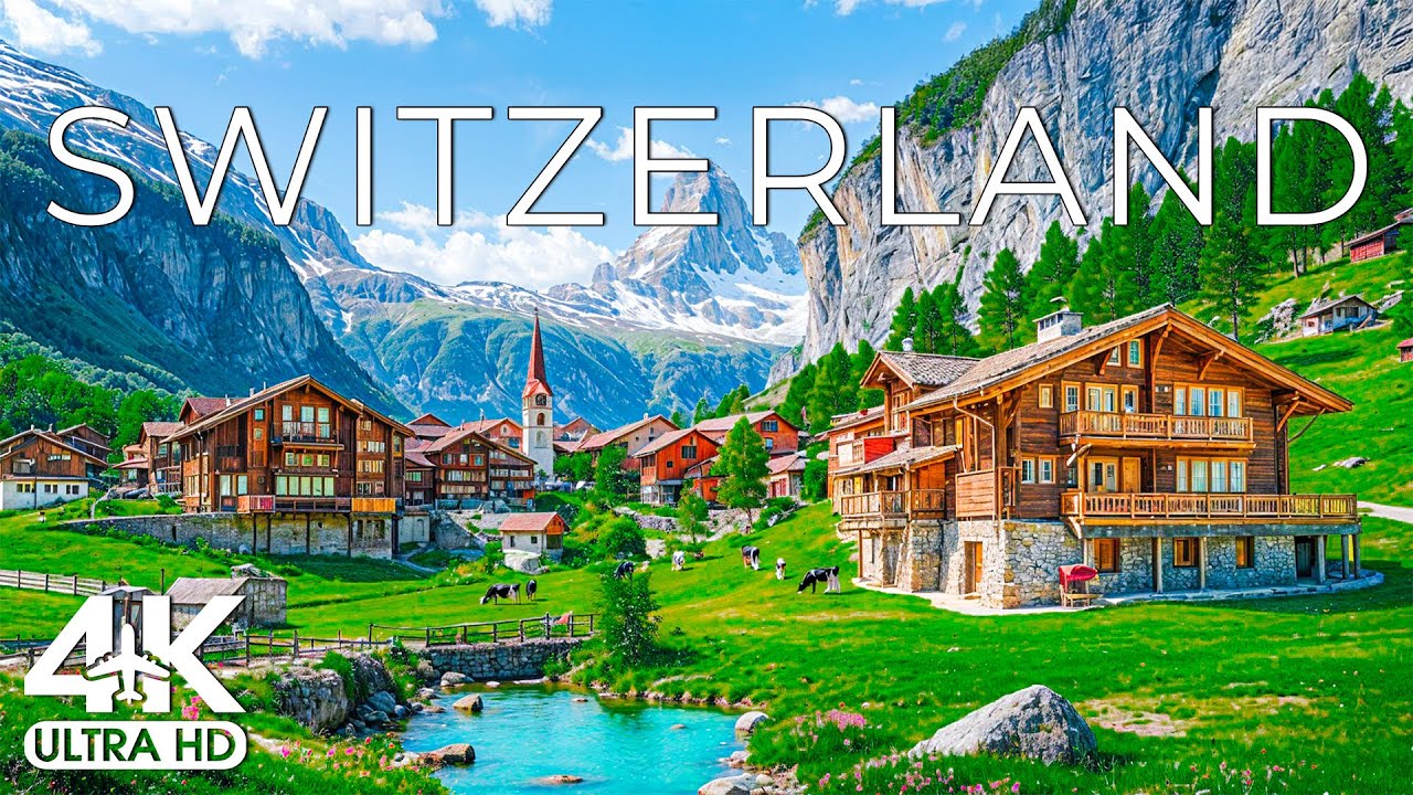 Switzerland 4K | Journey Through Alpine Meadows, Quiet Lakes & Timeless Mountain Villages