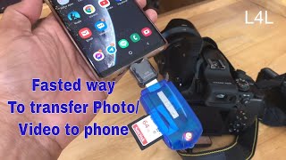 How to copy video/ Photos from Camera to phone faster - transfer photos to phone from dslr using otg screenshot 5