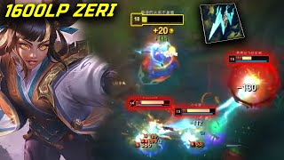 JZ Zeri : 1v9 Hard Carry DESTROYING Grandmaster - Engsub