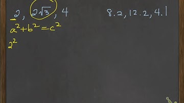 Ch. 7.2 Converse of the Pythagorean Theorem