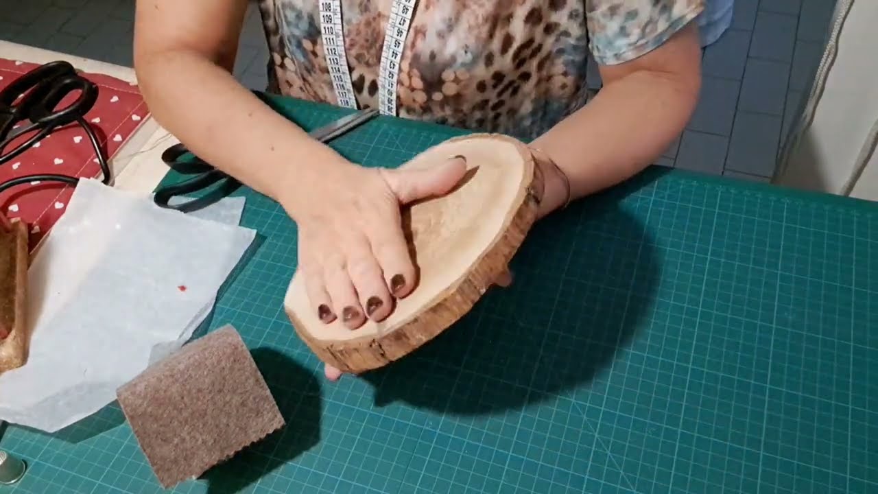 185🎀Paesaggio NATALIZIO su legno + cartamodello gratis