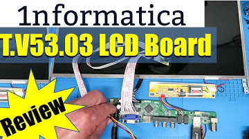 T V53 03 Universal LCD LED TV Controller Driver Board Review Test