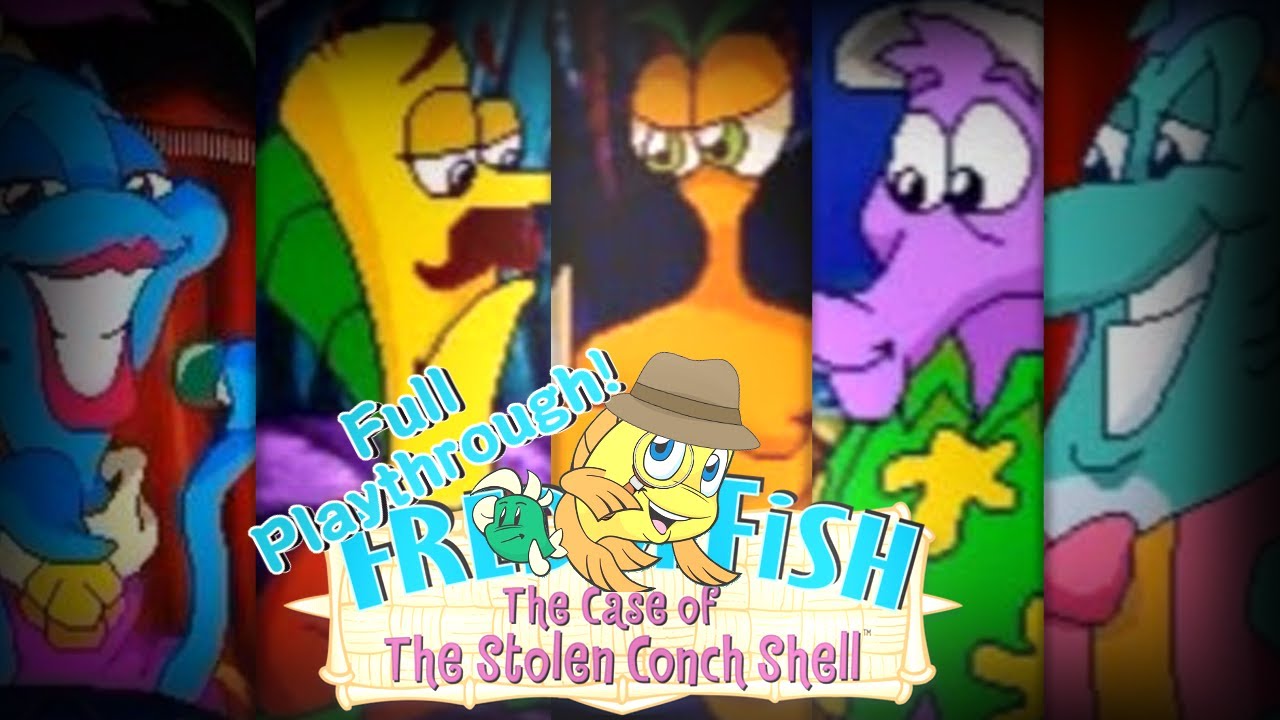 Freddi Fish 3: The Case of The Stolen Conch Shell | Full Playthrough ...