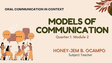 Models of Communication