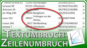 Text untereinander schreiben (Textumbruch, Zeilenumbruch) - Excel Grundlagen Tutorial & Anleitung