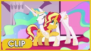 Sunset Shimmer Reunites with Princess Celestia - MLP: Equestria Girls [Forgotten Friendship]