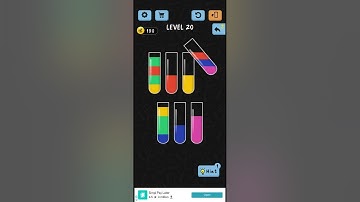 Water colour sort | level 20 |Android IOS gameplay