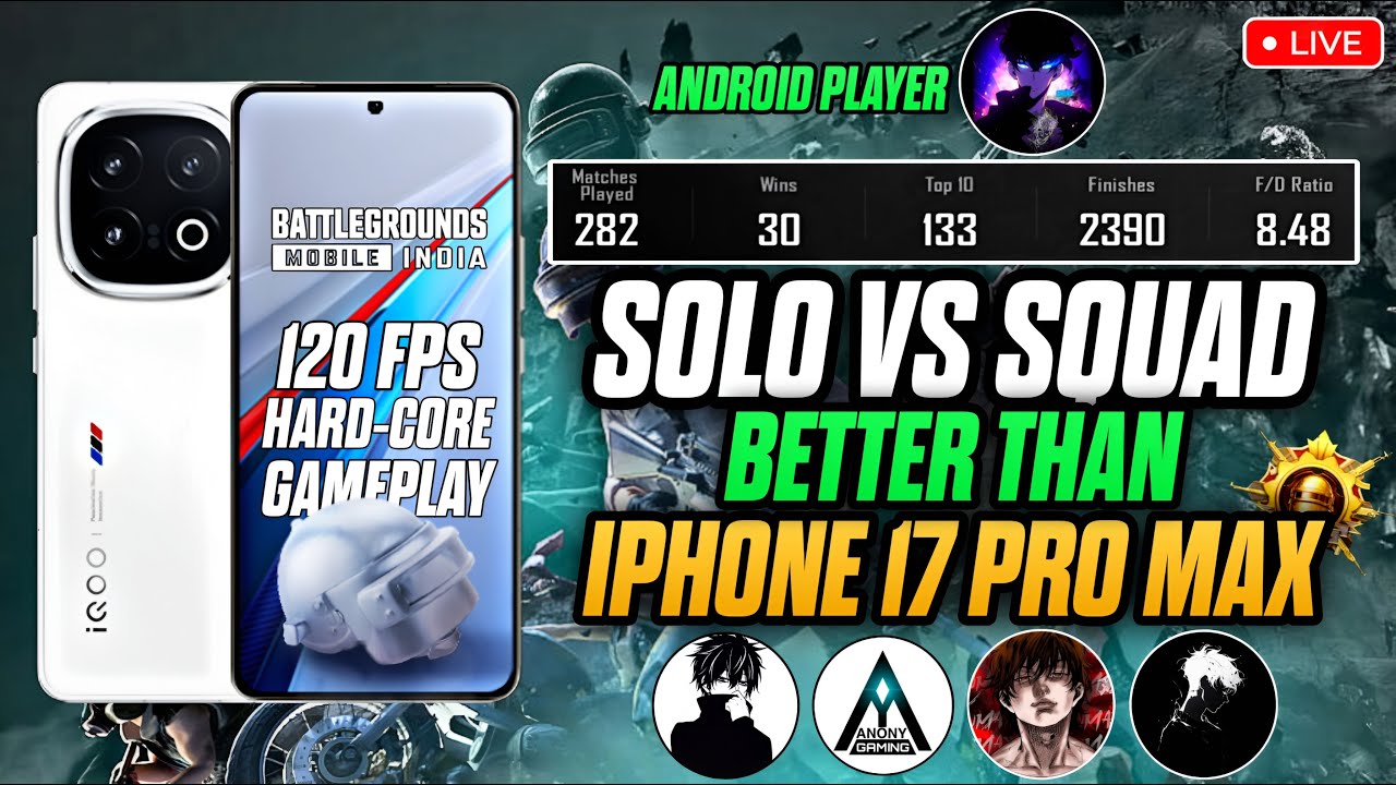 🔴IQOO 13 120 FPS CONQUEROR LOBBY GAMEPLAY | IQOO 13 INDIA FASTEST PHONE ...
