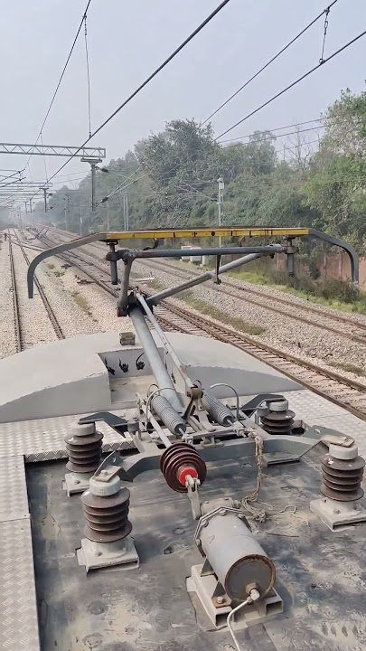 pantograph work in railway 🚂