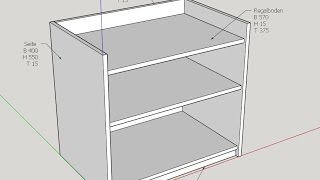 Building a simple nightstand out of reclaimed plywood with pocket hole assembly. I planned it in Sketchup / CAD. It