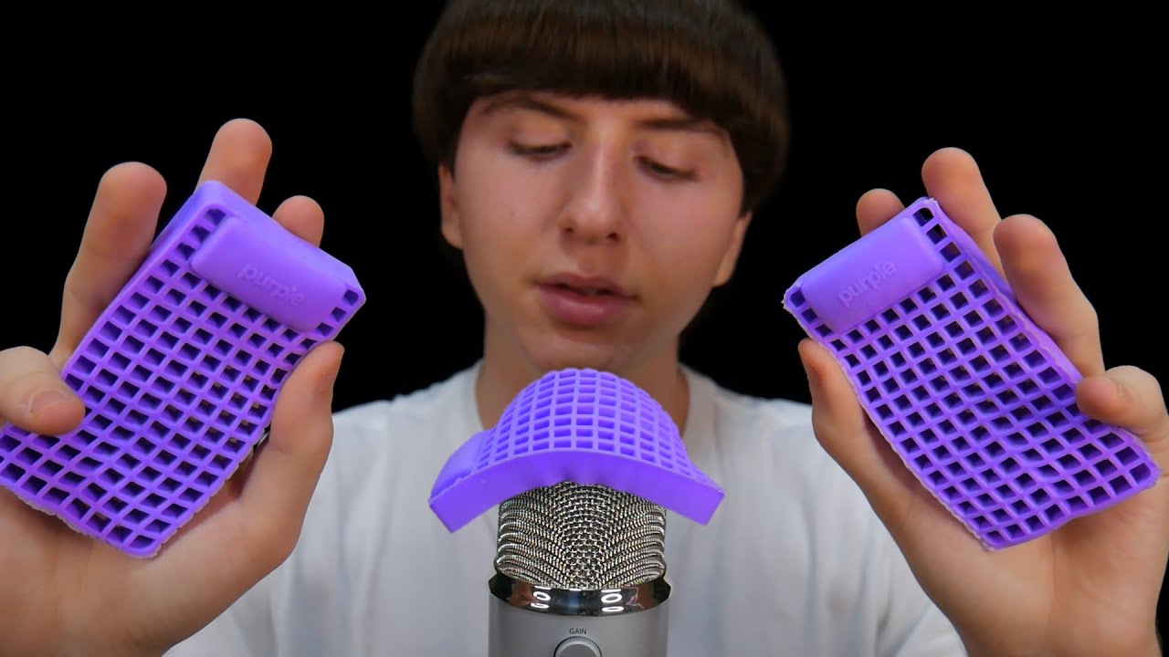The Ultimate Purple Pillow Sound Assortment ASMR Video YouTube