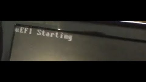 UEFI Starting error On IBM System X3250 M3