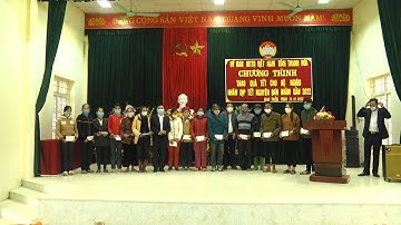 Trao 50 xuất quà tết cho hộ nghèo tại các xã Giao An, Giao Thiện