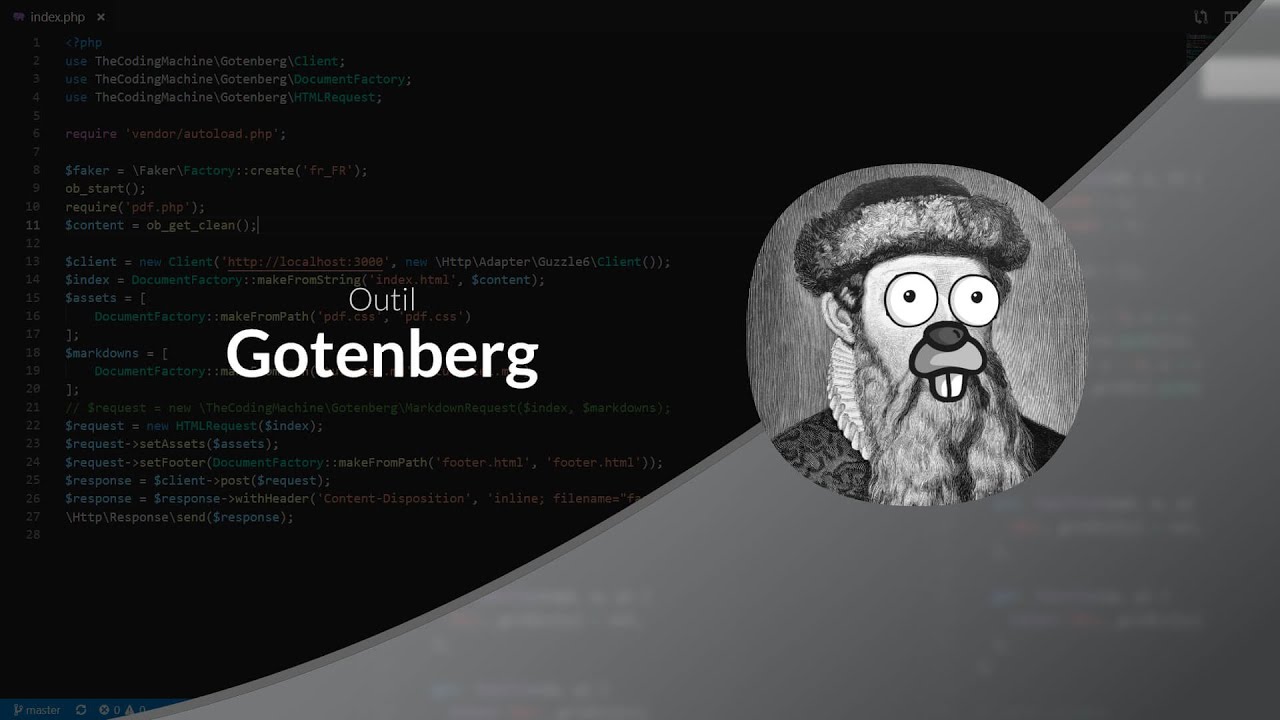 Tutoriel PHP : Générer des PDF avec Gotenberg - YouTube