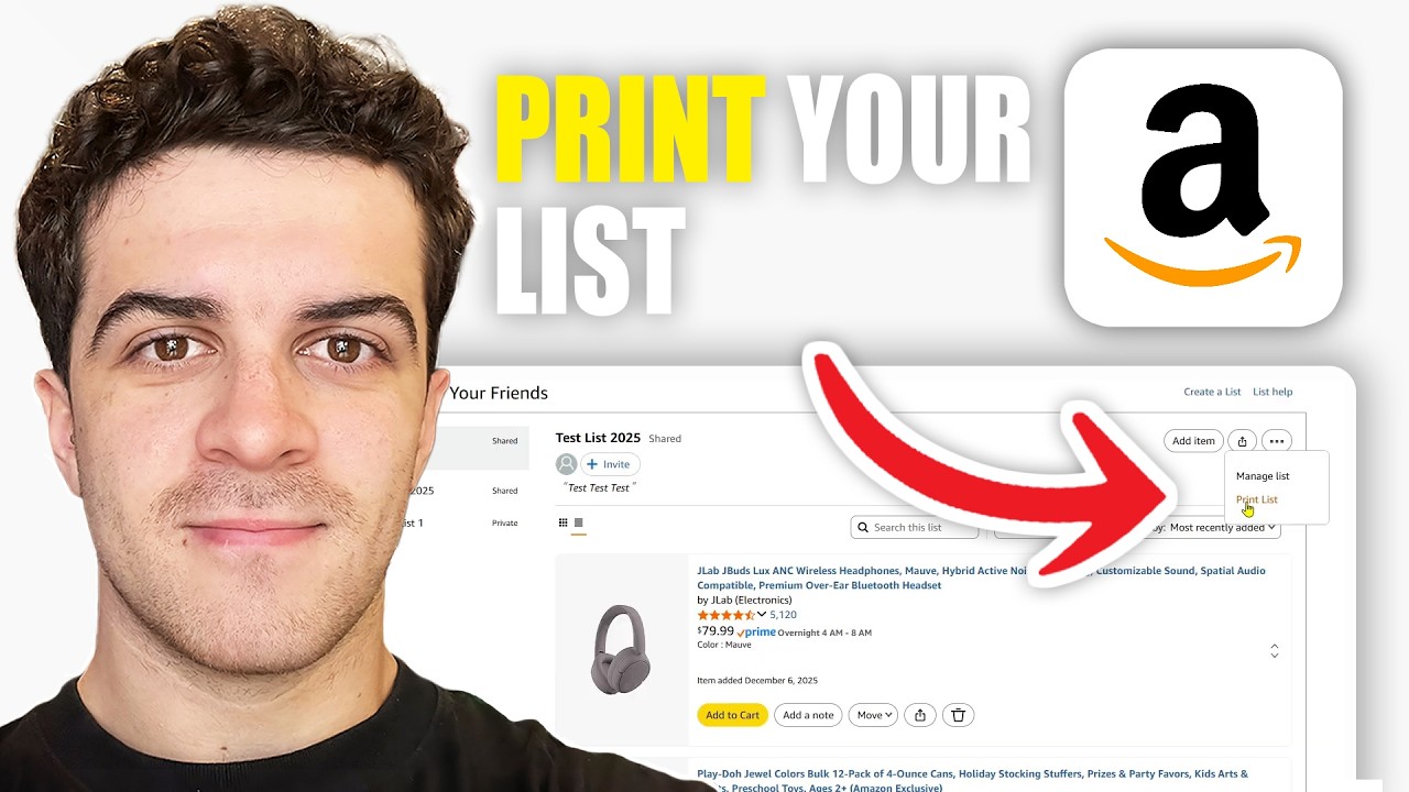 How to Print Your Amazon List (2026 Guide) - YouTube
